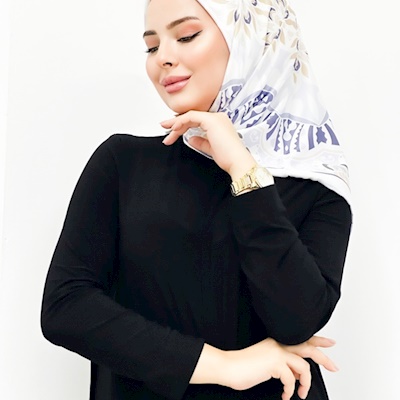 Efdal Eşarp Dijital Baskı Rayon Alaca